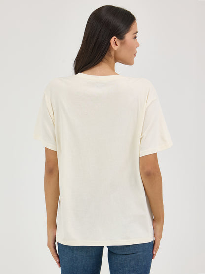 Wrangler Wild and Free Antique White Tee