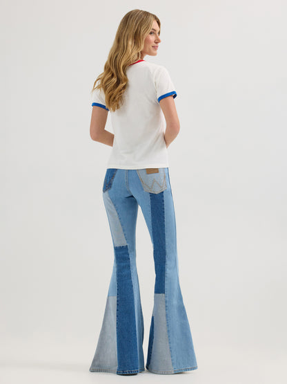 Wrangler X Lainey Ringer Tee White