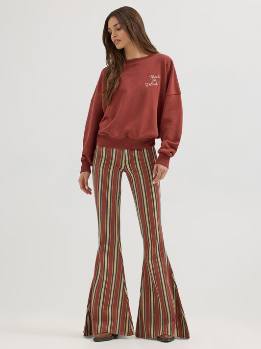 Wrangler X Lainey Crew Neck Sweater Henna