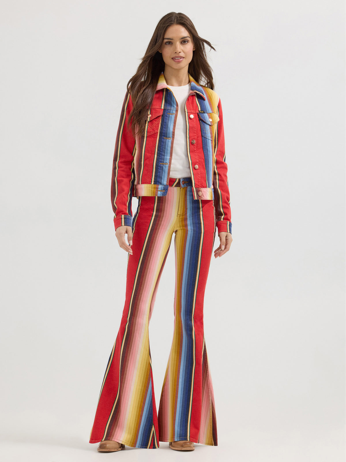 Wrangler X Lainey Jacket Rodeo Ben Stripe