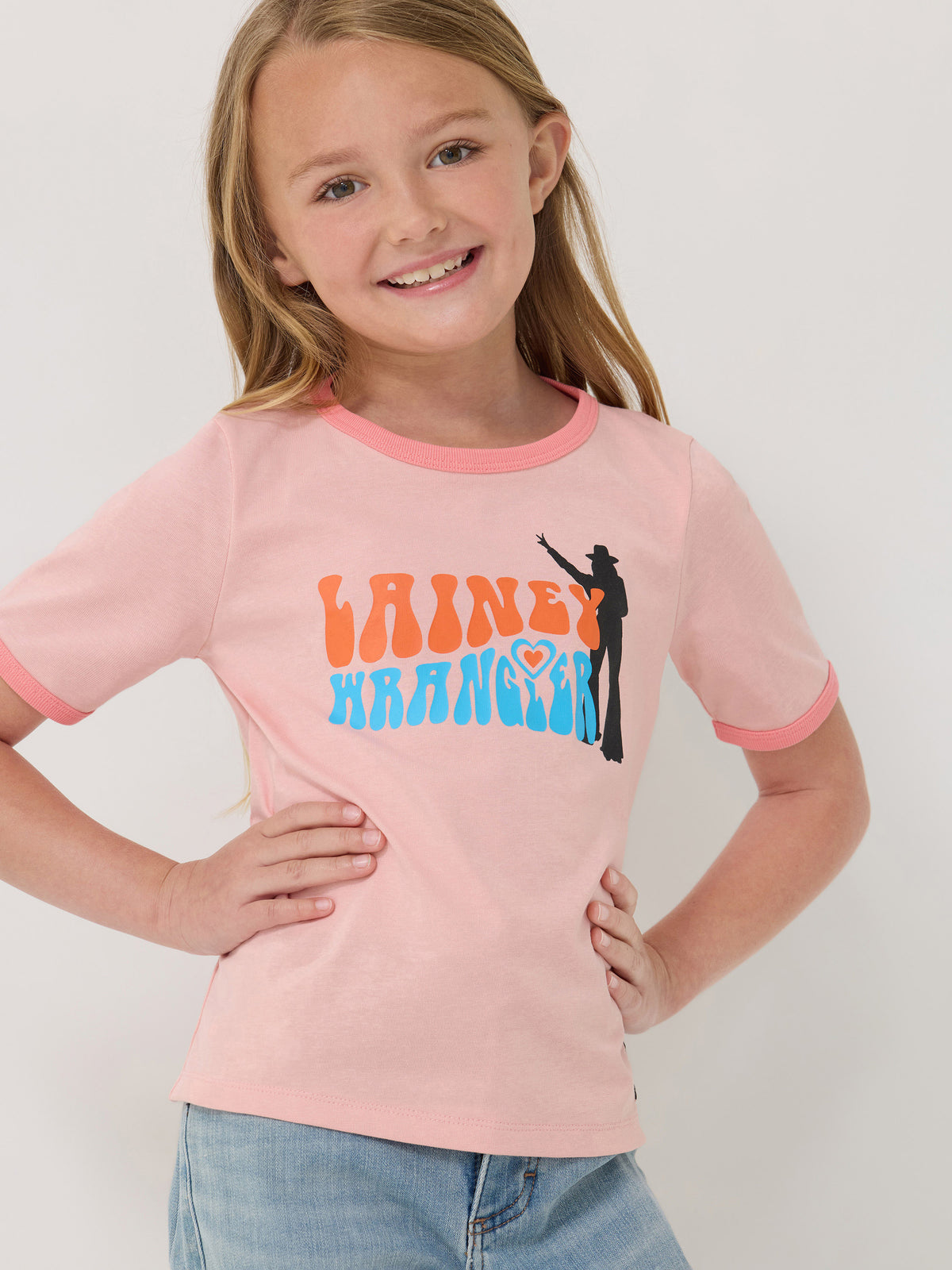 Wrangler X Lainey Ringer Tee Pink