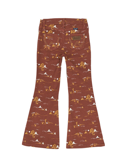 Wrangler Girls Desert Print Flare Jean