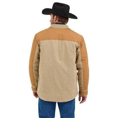 Wrangler Mixed Canvas Chore Coat Chipmunk