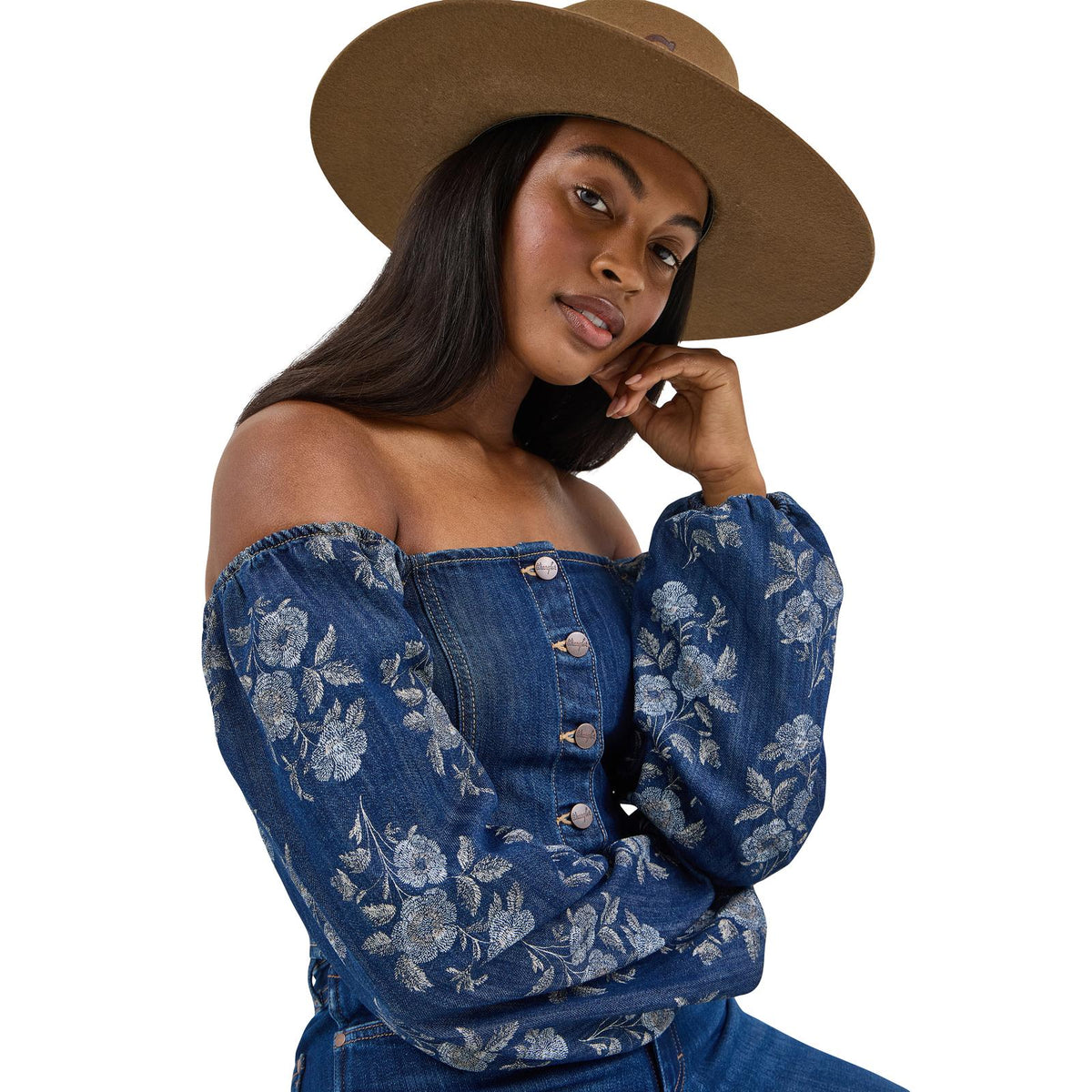 Wrangler Retro Americana Dark Denim Top