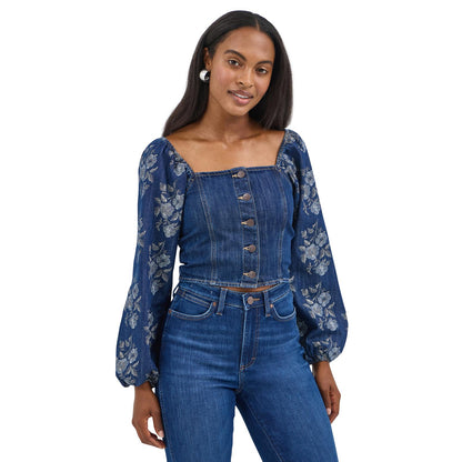 Wrangler Retro Americana Dark Denim Top