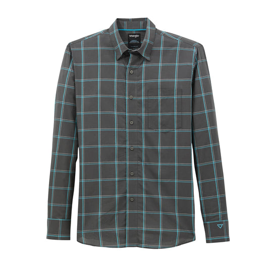Wrangler X Cody Johnson Long Sleeve Shirt Classic Fit Shadow/Blue