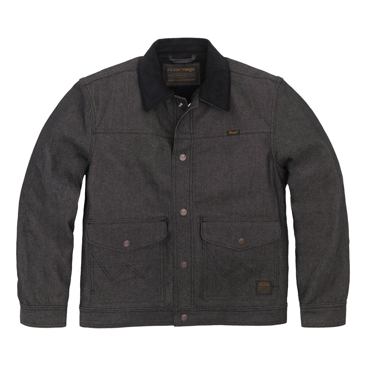 Wrangler X Filson Denim Work Jacket Relaxed Fit Black