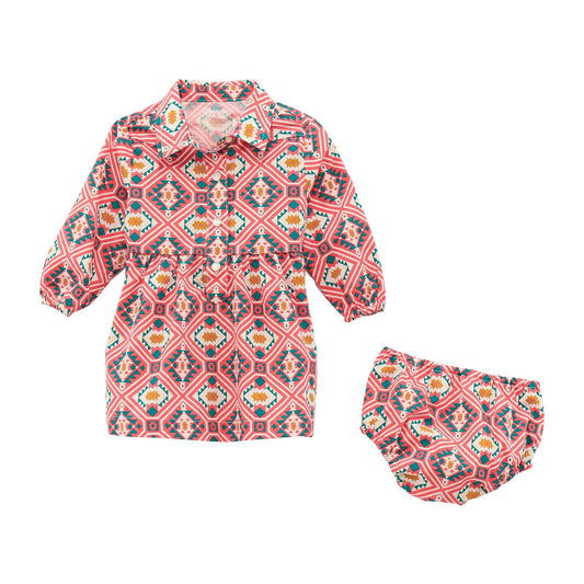 Wrangler Baby Girl Woven Dress Red