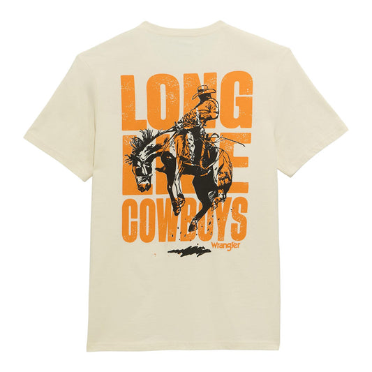Wrangler Graphic Short Sleeve T-Shirt Regular Fit Antique White