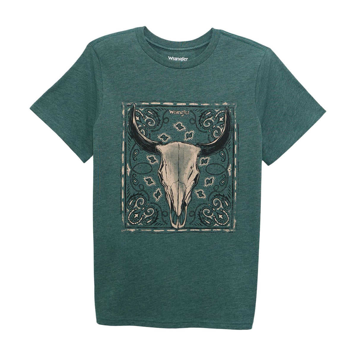 Wrangler Short Sleeve T-Shirt Regular Fit Silver Pine Heather