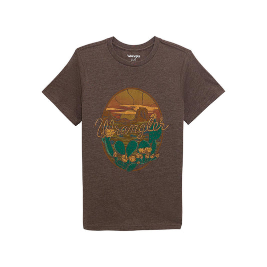 Wrangler Short Sleeve T-Shirt Regular Fit French Roast Heather