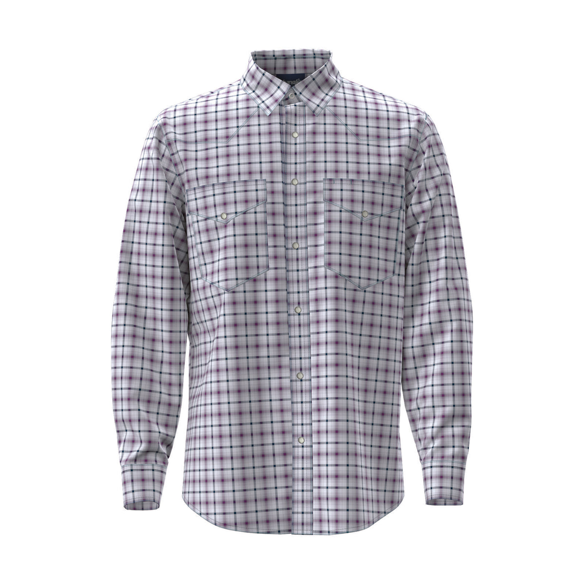 Wrangler Wrinkle Resist Long Sleeve Shirt Purple