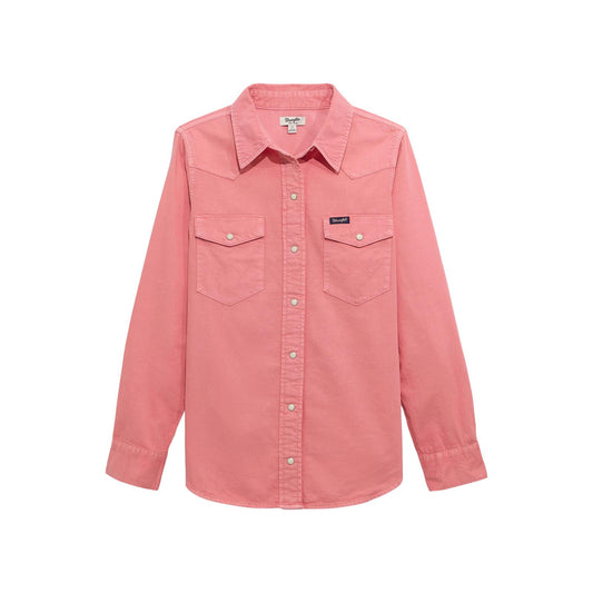 Wrangler Retro Americana Vintage Snap Shirt Pink