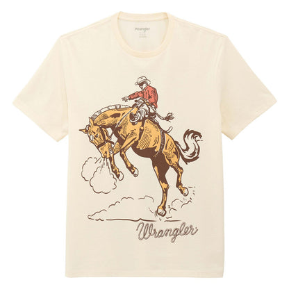 Wrangler Graphic Short Sleeve T-Shirt Regular Fit Antique White