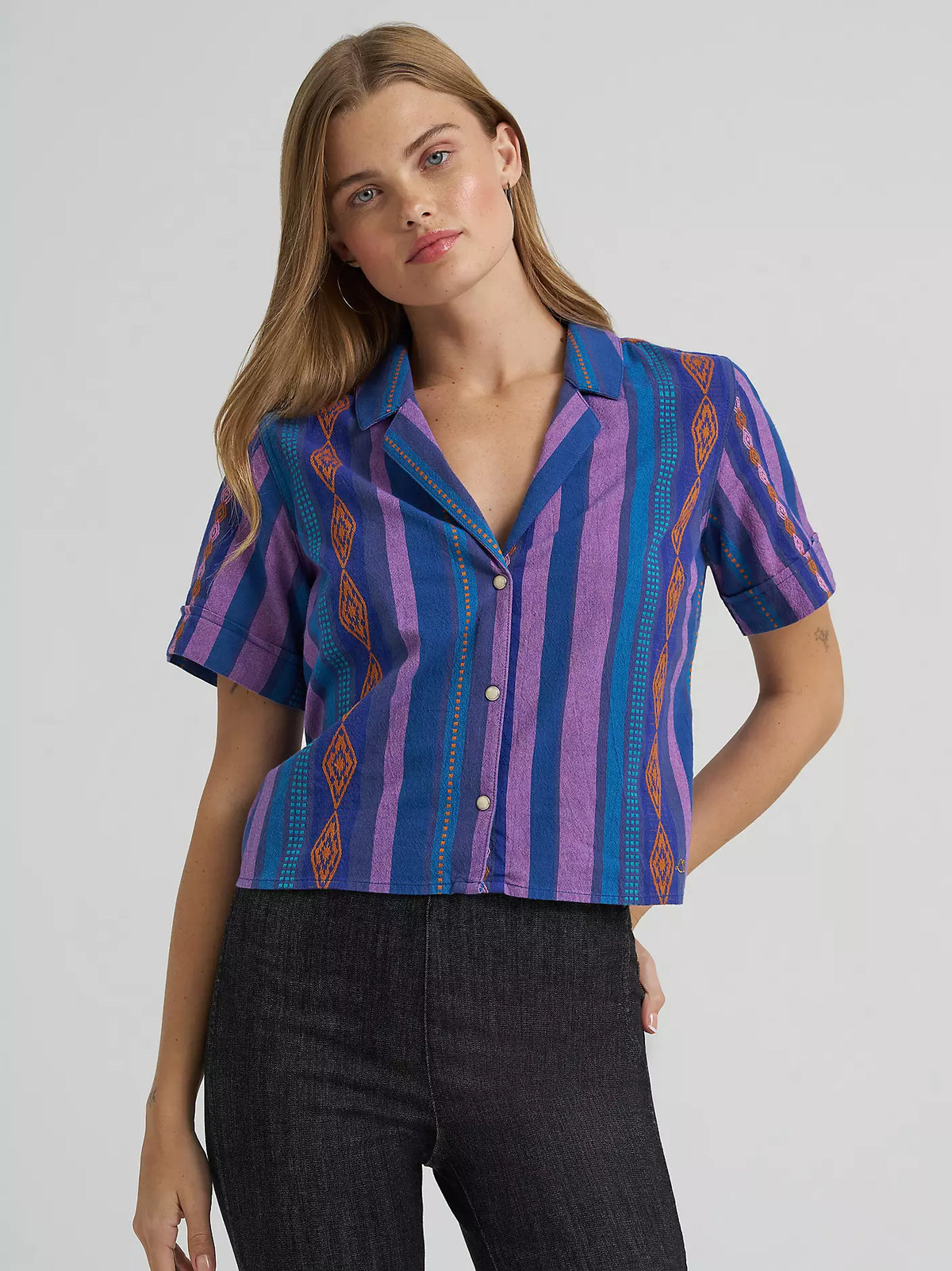 Wrangler X Lainey Wilson Jaquard Shirt Pink