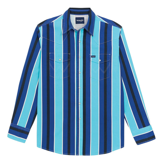 Wrangler Vintage Brushpopper Long Sleeve Shirt Multi Stripe