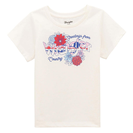 Wrangler Kids Floral T-Shirt White