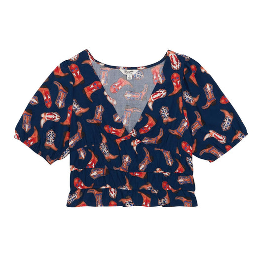 Wrangler Retro Americana Blouse Blue