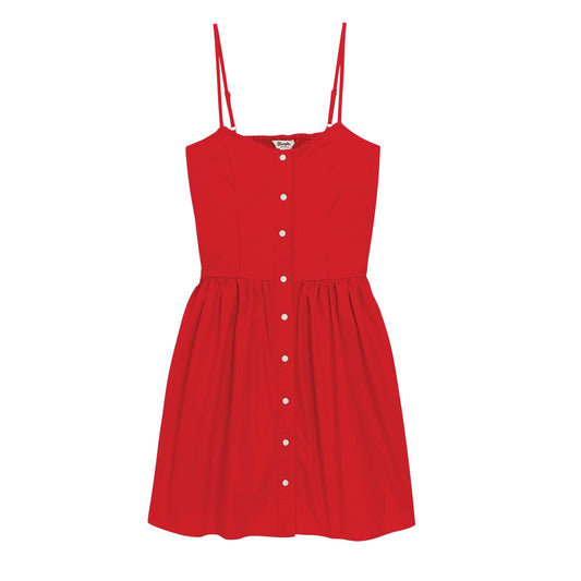 Wrangler Retro Americana Sleeveless Snap Dress Red