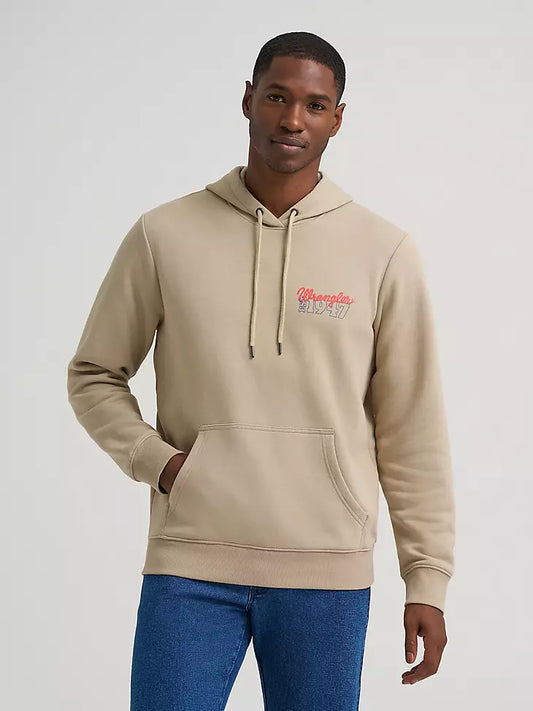 Wrangler 1947 Back Logo Graphic Hoodie Trench Coat