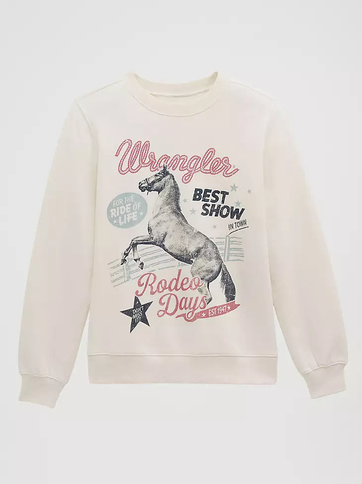 Wrangler Rodeo Shimmer Graphic Fleece Reg Pullover