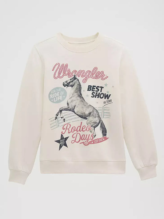 Wrangler Rodeo Shimmer Graphic Fleece Reg Pullover