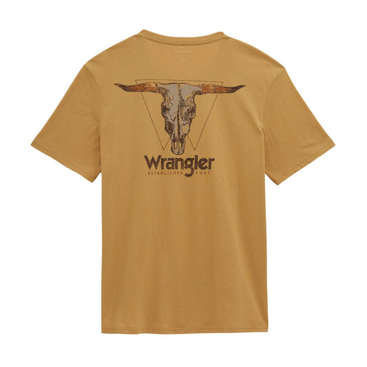 Wrangler Graphic Short Sleeve T-Shirt Regular Fit Curry Heather