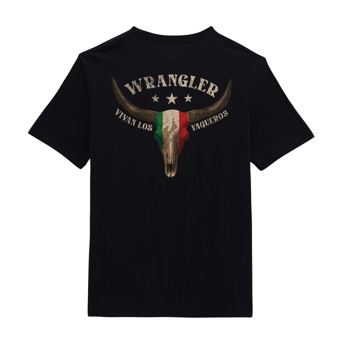 Wrangler Graphic Short Sleeve T-Shirt Regular Fit Jet Black