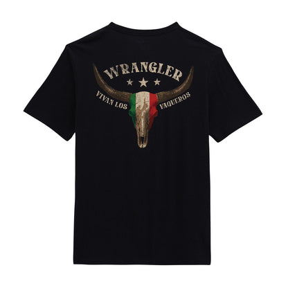 Wrangler Graphic Short Sleeve T-Shirt Regular Fit Jet Black