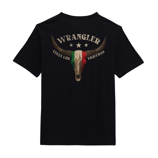 Wrangler Graphic Short Sleeve T-Shirt Regular Fit Jet Black