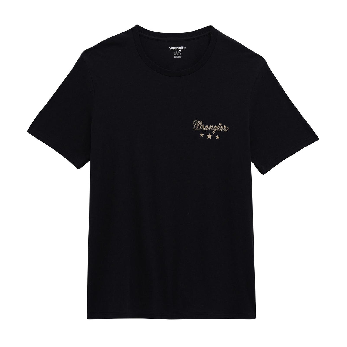 Wrangler Graphic Short Sleeve T-Shirt Regular Fit Jet Black