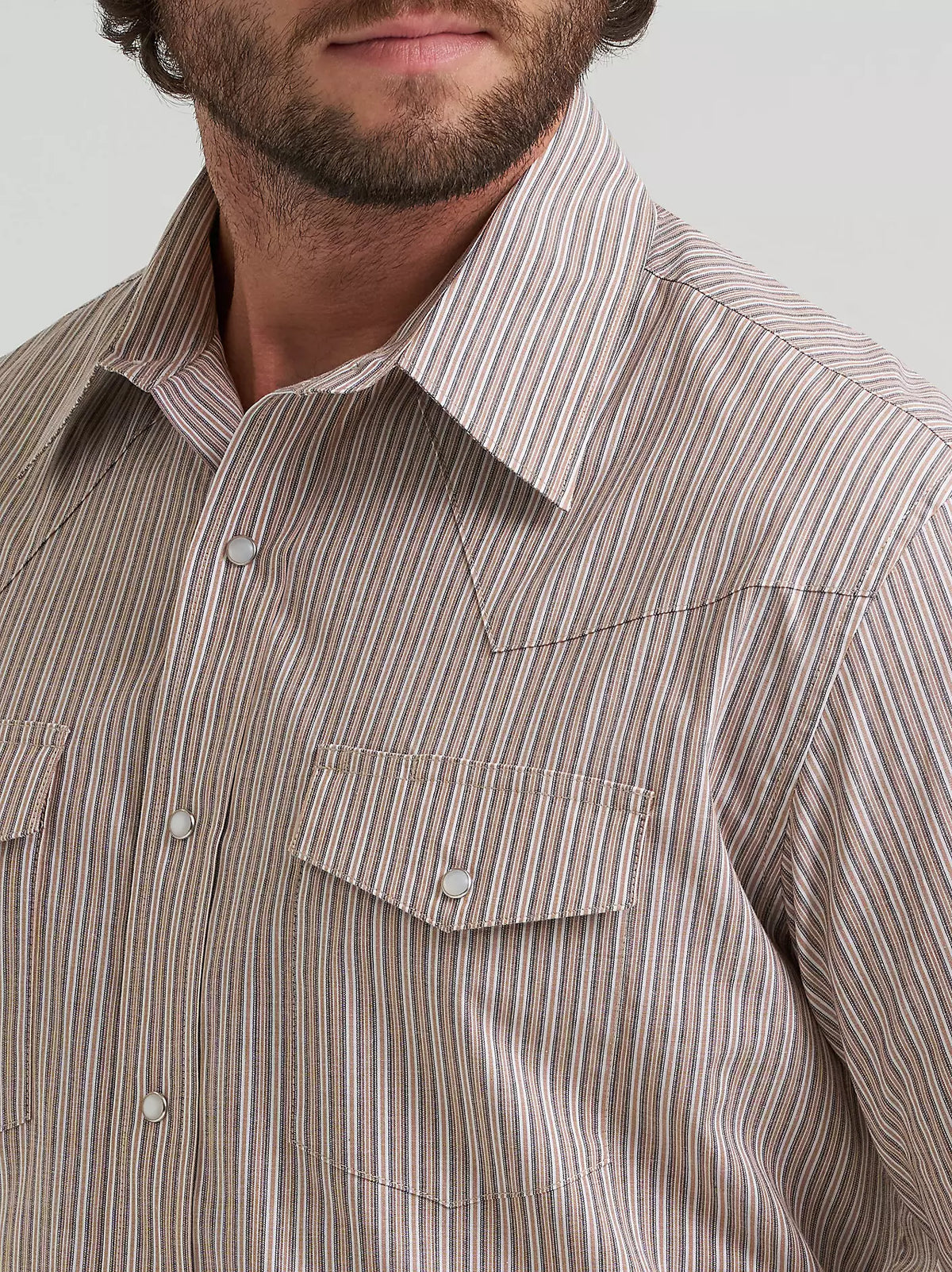 Wrangler Wrinkle Resist Long Sleeve Shirt Wine
