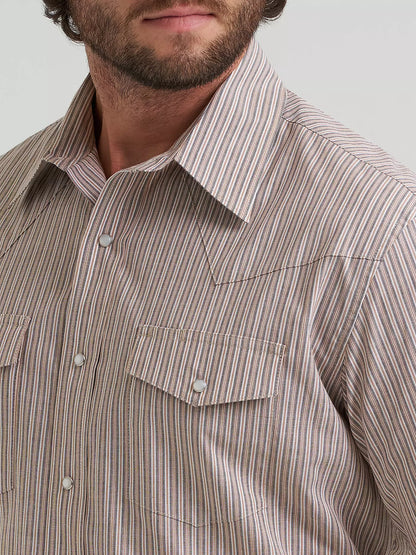 Wrangler Wrinkle Resist Long Sleeve Shirt Wine