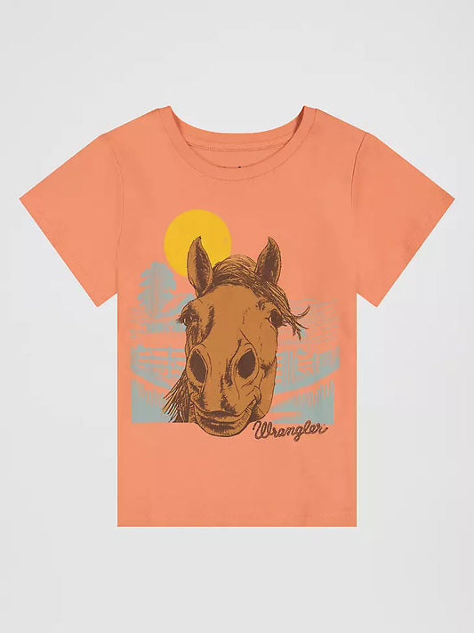 Wrangler Girls Short Sleeve T-Shirt Pink
