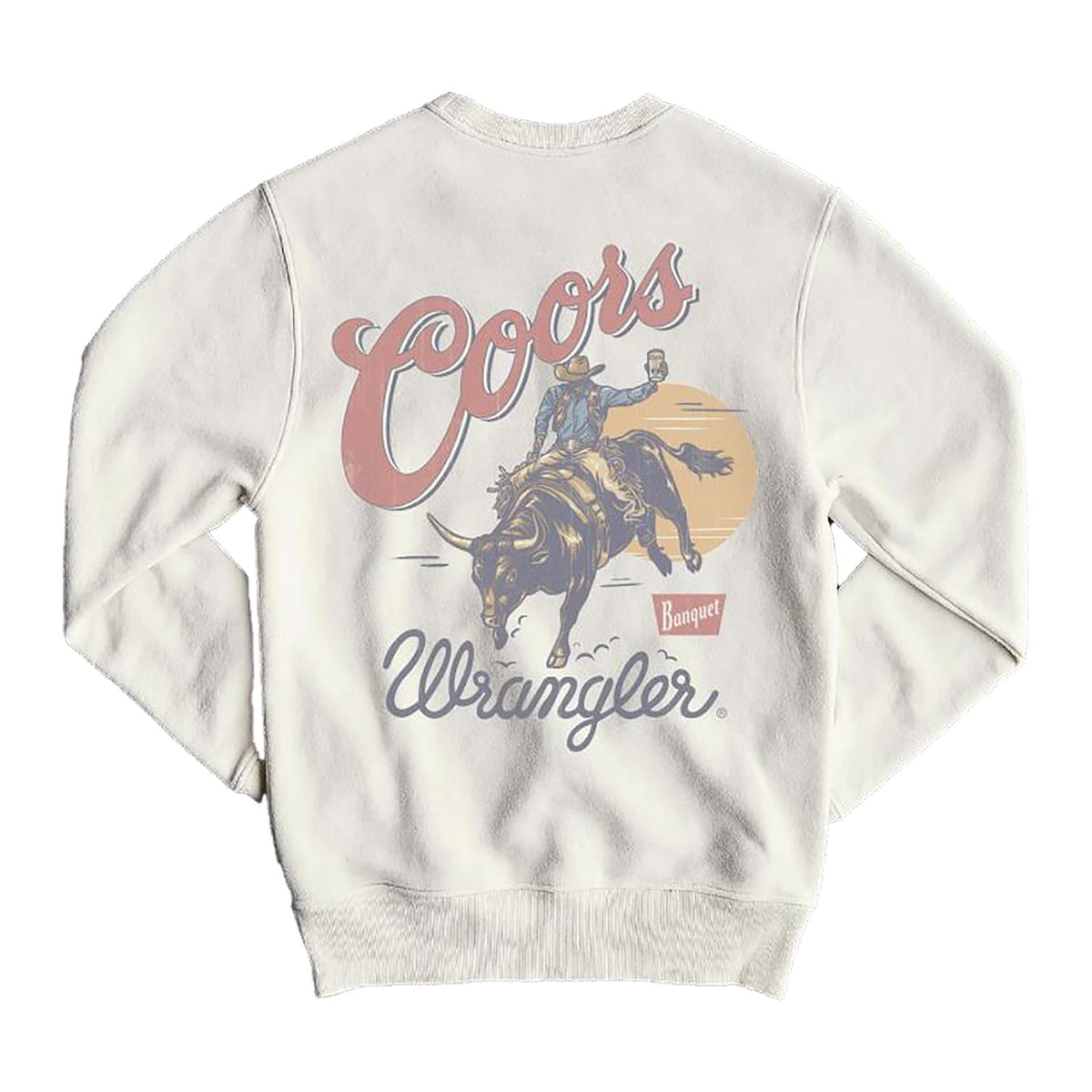 Wrangler X Coors Unisex Crewneck Marshmallow