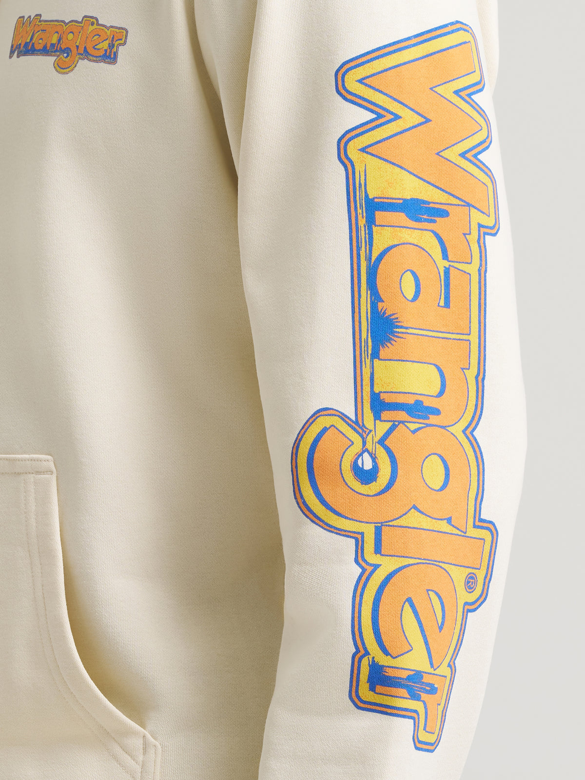 Wrangler Western Hoodie Regular Fit Antique White