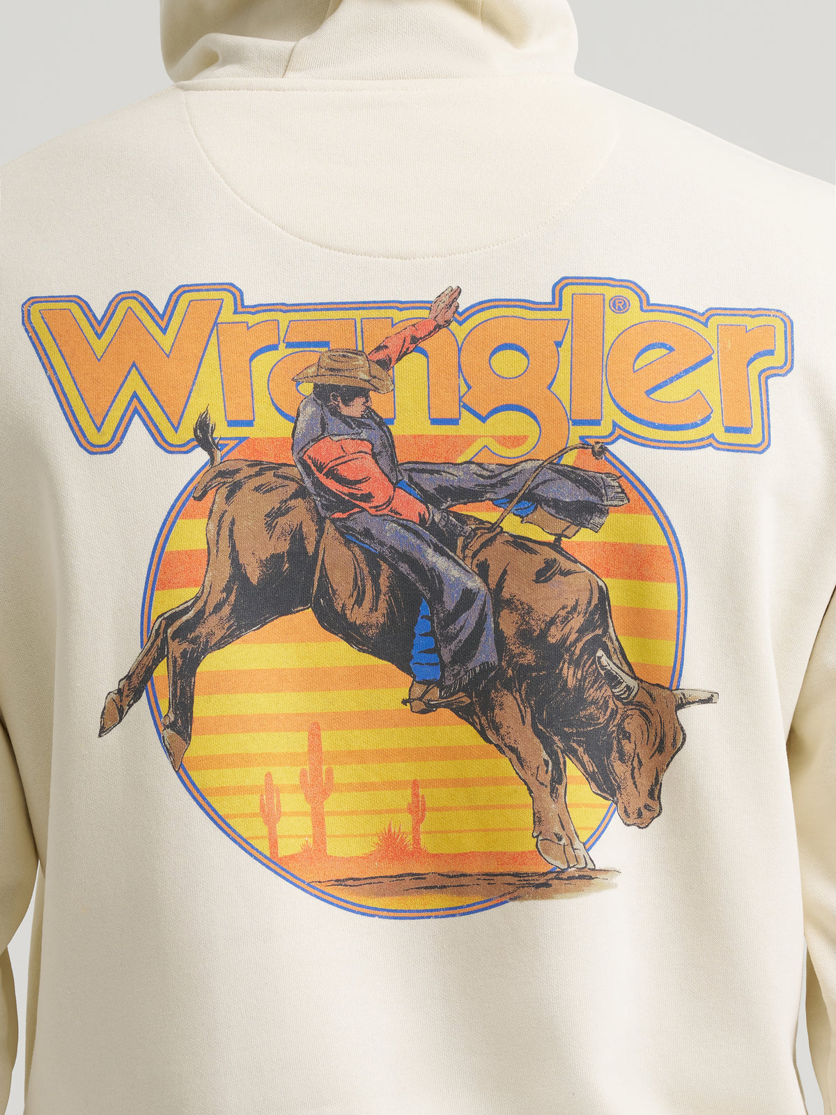 Wrangler Western Hoodie Regular Fit Antique White