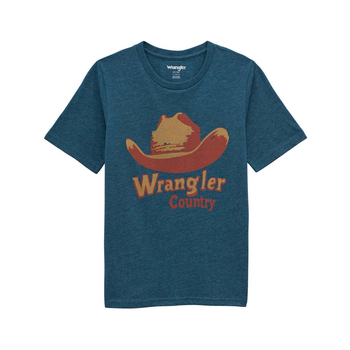 Wrangler Kids Short Sleeve Graphic T-Shirt Reflecting Pond Heather