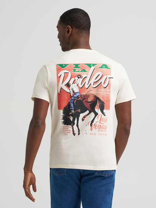 Wrangler Graphic Short Sleeve T-Shirt Regular Fit Antique White