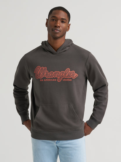 Wrangler Western Hoodie Regular Fit Dark Shadow