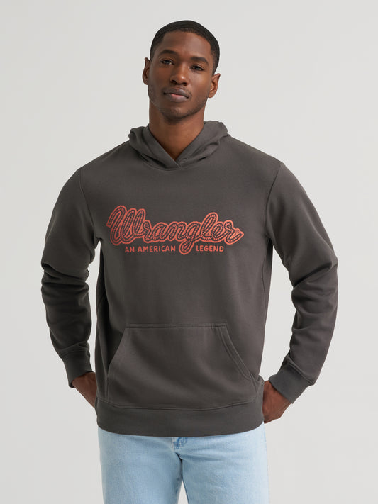 Wrangler Western Hoodie Regular Fit Dark Shadow