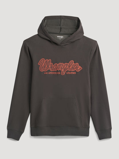 Wrangler Western Hoodie Regular Fit Dark Shadow