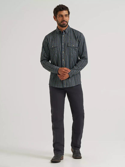 Wrangler All Terrain Gear Men's Technical Shirt Dark Sapphire