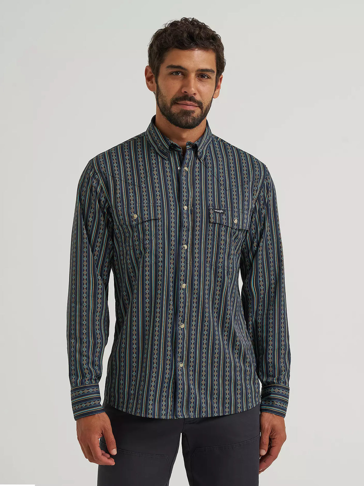 Wrangler All Terrain Gear Men's Technical Shirt Dark Sapphire
