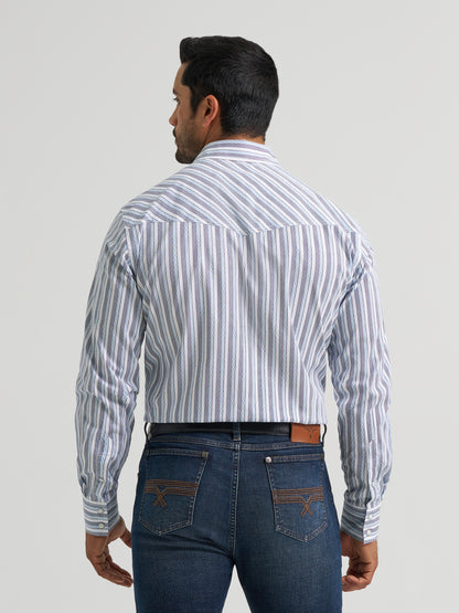 Wrangler 20X Competition Advanced Comfort Long Sleeve Shirt Classic Fit Navy/Blue