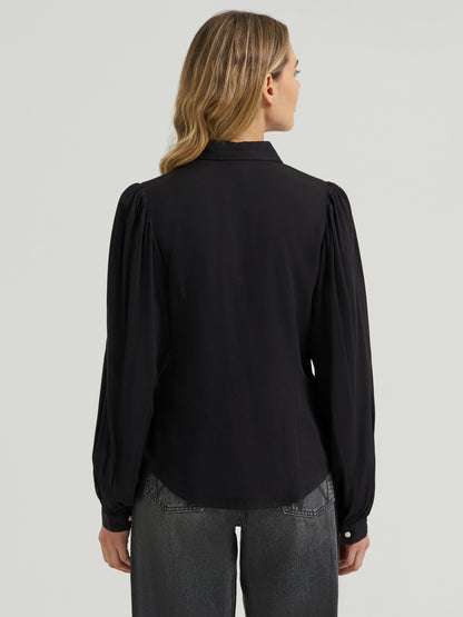 Wrangler Retro Punchy Western Blouse Black