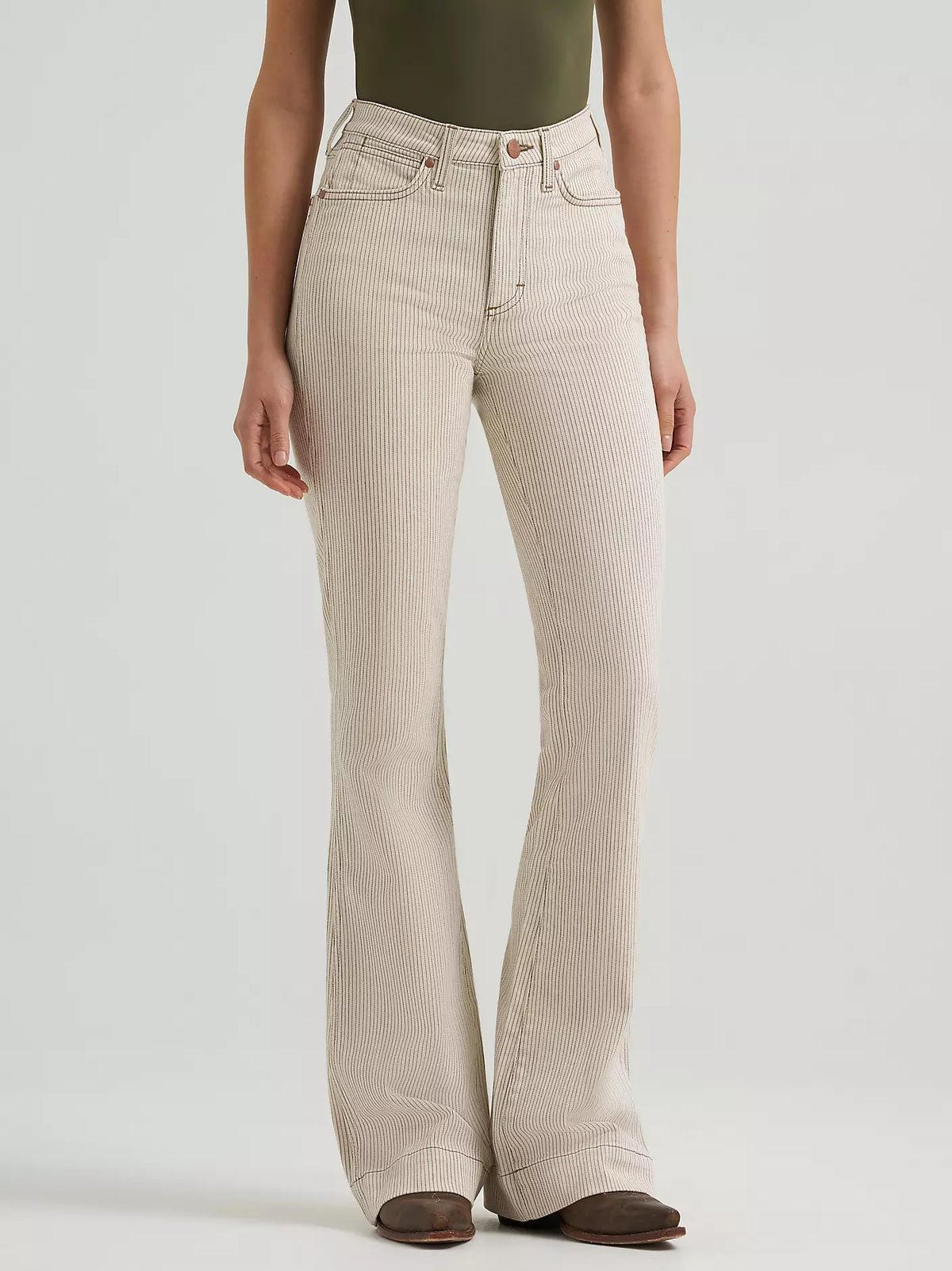 Women's Wrangler Retro Bailey Pinstripe High Rise Trouser Jean