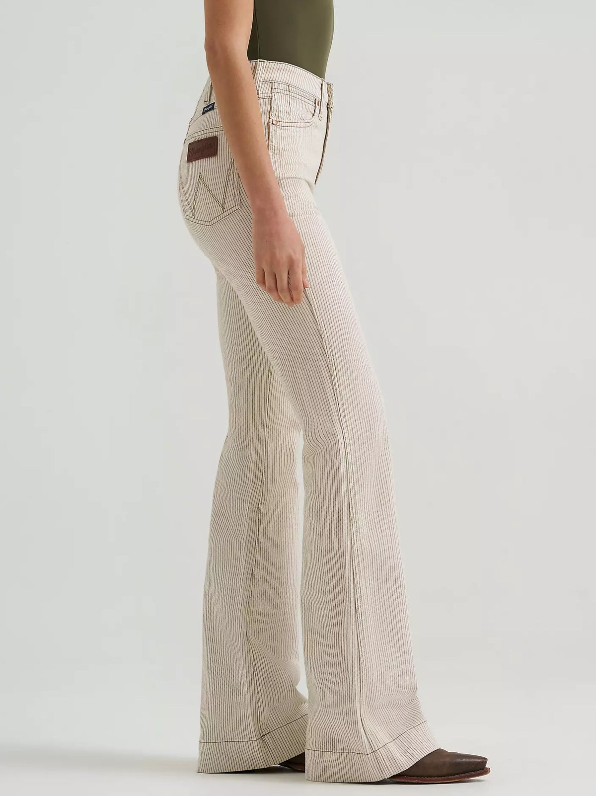 Women's Wrangler Retro Bailey Pinstripe High Rise Trouser Jean