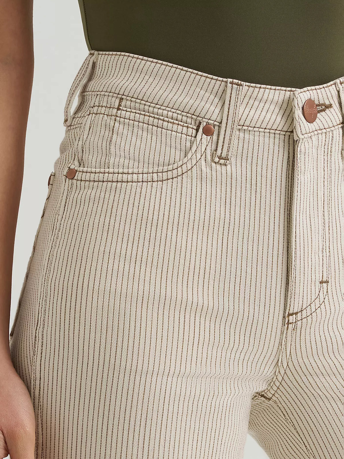 Women's Wrangler Retro Bailey Pinstripe High Rise Trouser Jean