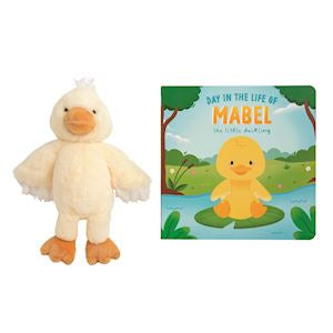 Mudpie Day in the Life of Mabel Book With Plush Set